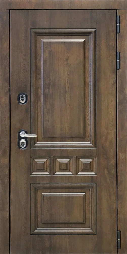 Входная дверь ДвериПРО Аура СБ-1 (ст. белое, 16мм, капучино) DPRO200592 внешняя сторона